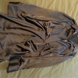 Zara Black Satin Midi Dress